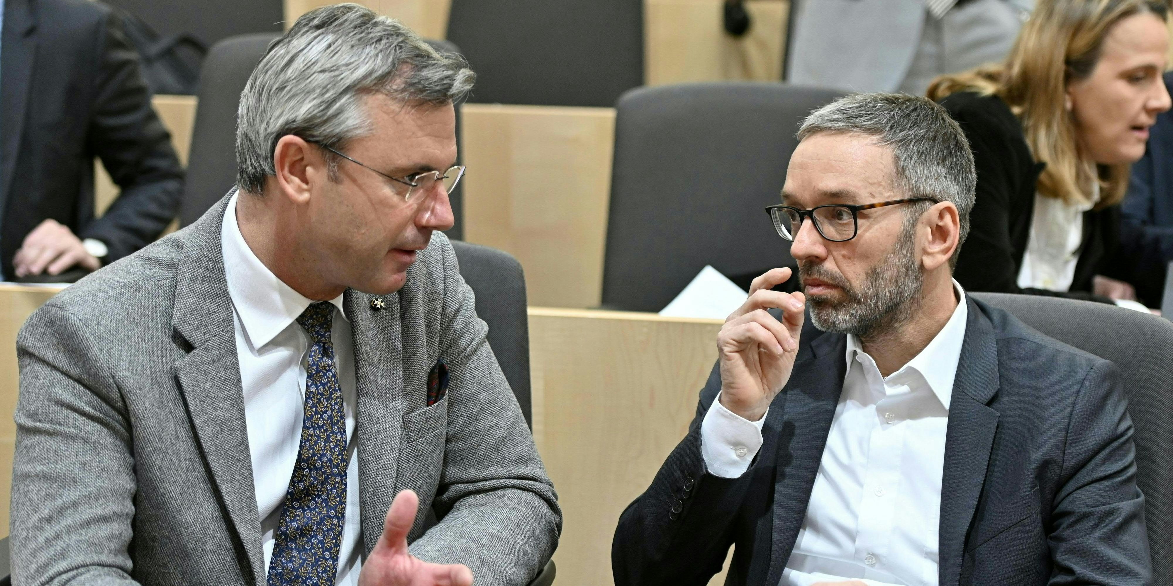 Norbert Hofer (FPÖ) und FPÖ-Klubchef Herbert Kickl 