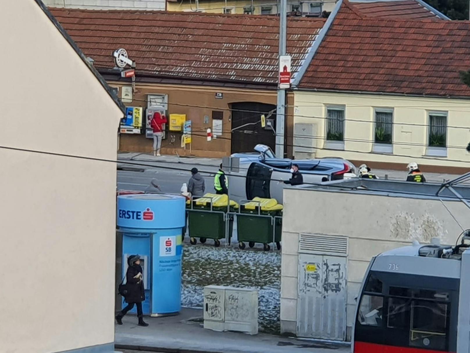 Heftiger Unfall in Stammersdorf (Wien-Floridsdorf)