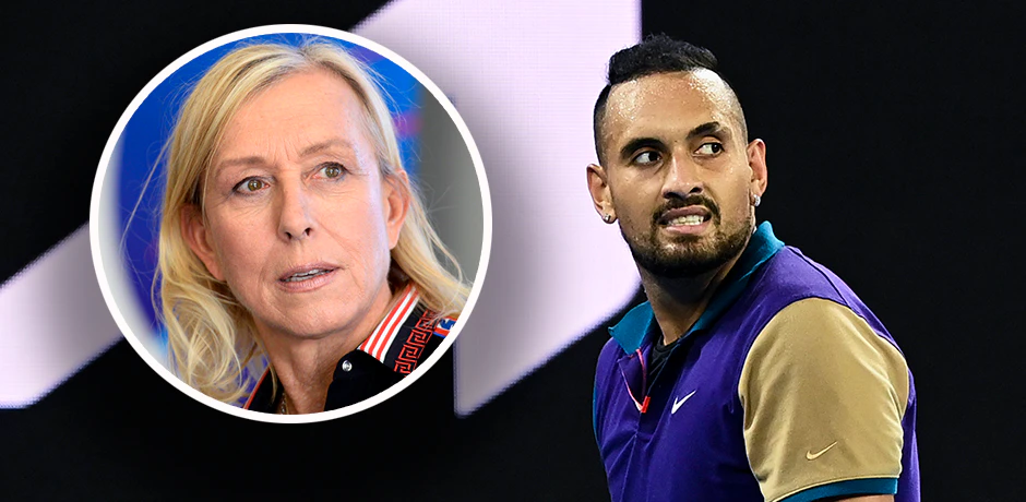 Nick Kyrgios legt sich mit Ikone Martina Navratilova an. 