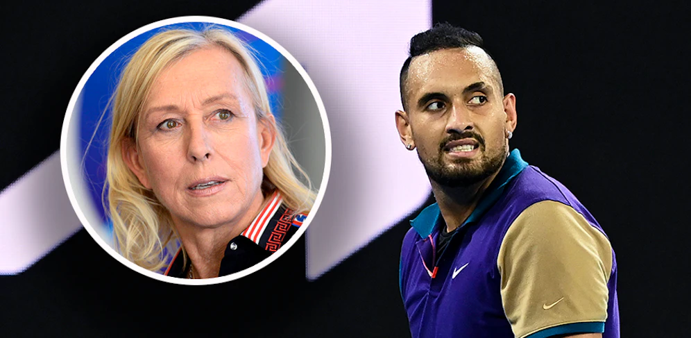 Nick Kyrgios legt sich mit Ikone Martina Navratilova an. 