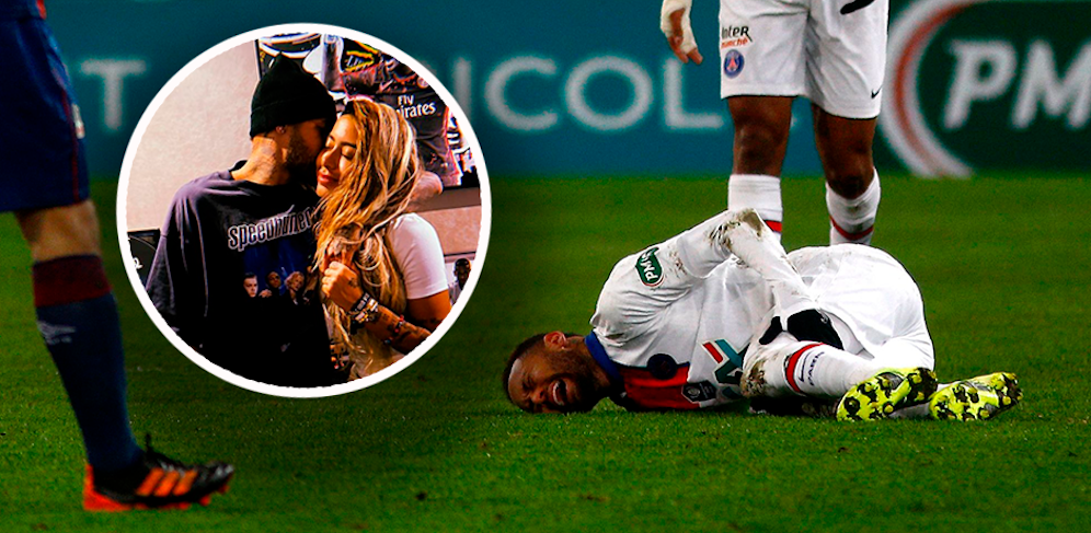 Neymar ist wieder am Geburtstag seiner Schwester verletzt. 