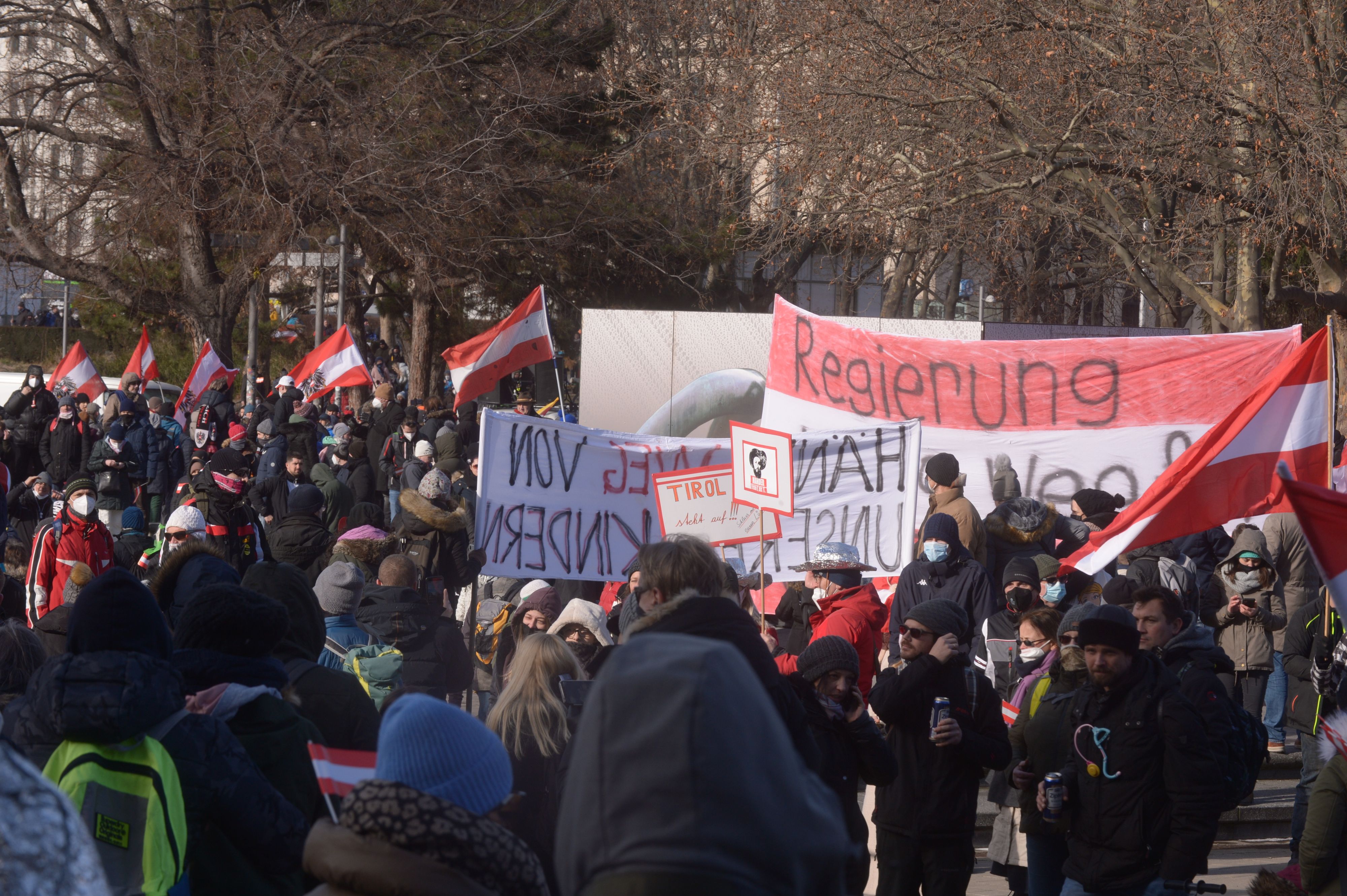 Um 14 Uhr ist die Großdemo gegen die Impfpflicht in der Nähe des Welser Spitals geplant. (Symbolbild)