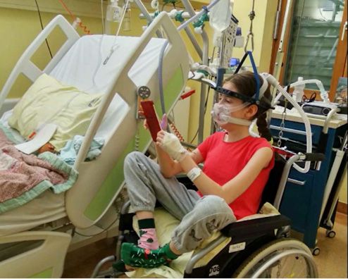 Matilda vor ihrer Operation.