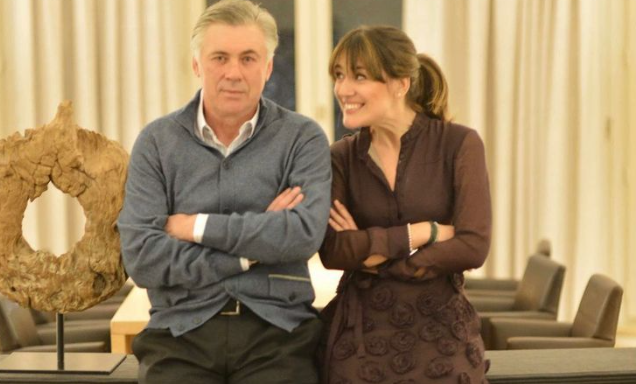 Katia Ancelotti mit ihrem Papa Carlo