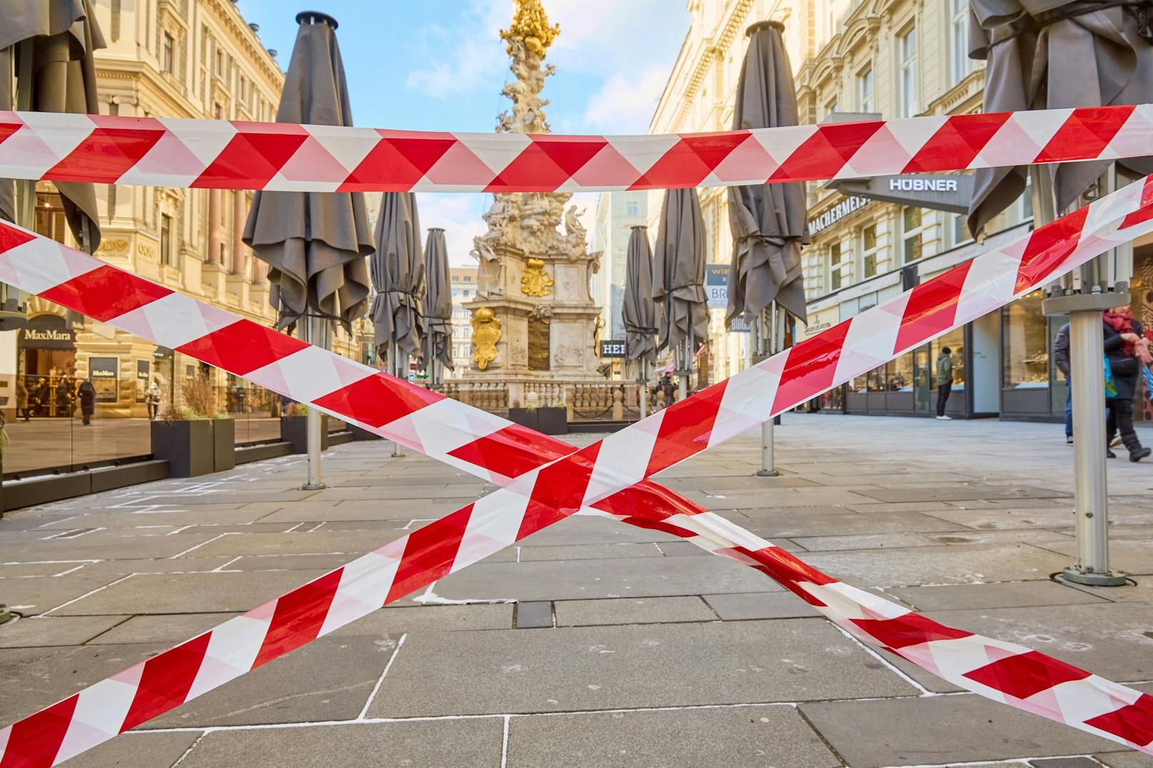 Lockdown in der Wiener Innenstadt