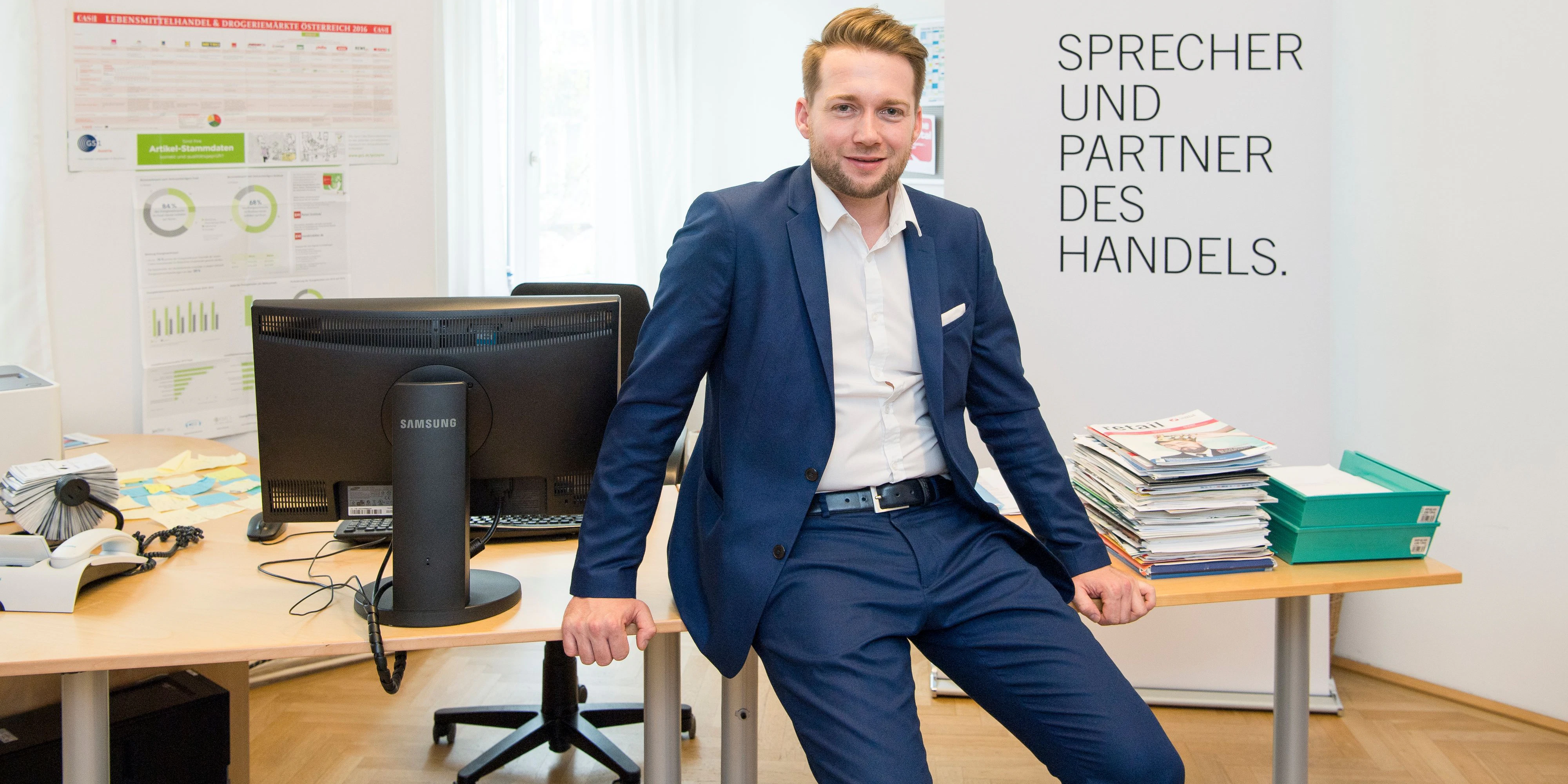 Handelsverband-Geschäftsführer Rainer Will in seinem Büro in Wien. Archivbild