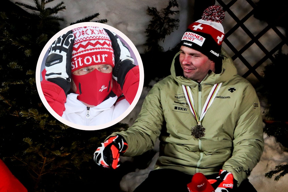 Beat Feuz (r.) will nicht für Peter Schröcksnadel fahren.