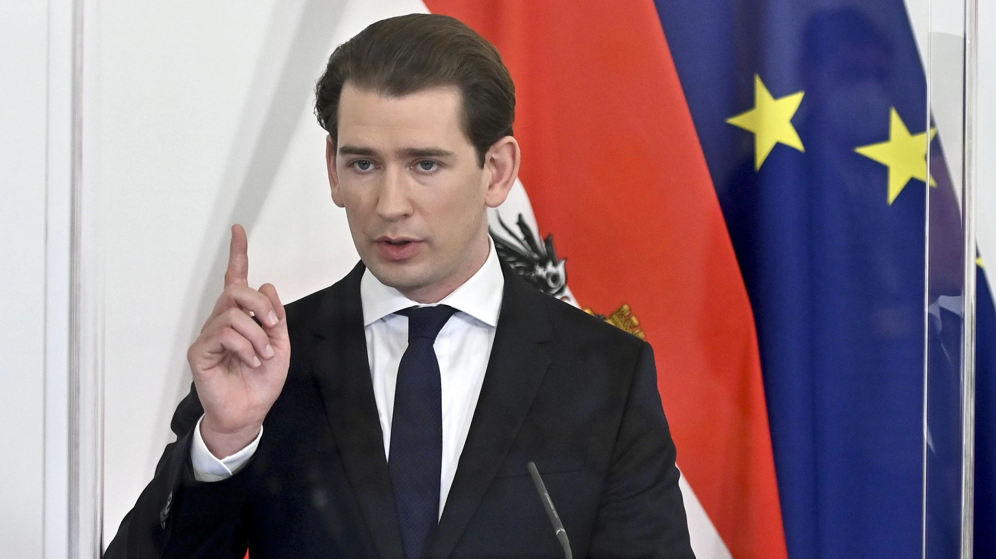 Bundeskanzler Sebastian Kurz (ÖVP) und Gesundheitsminister Rudolf Anschober (Grüne) im Dezember 2020