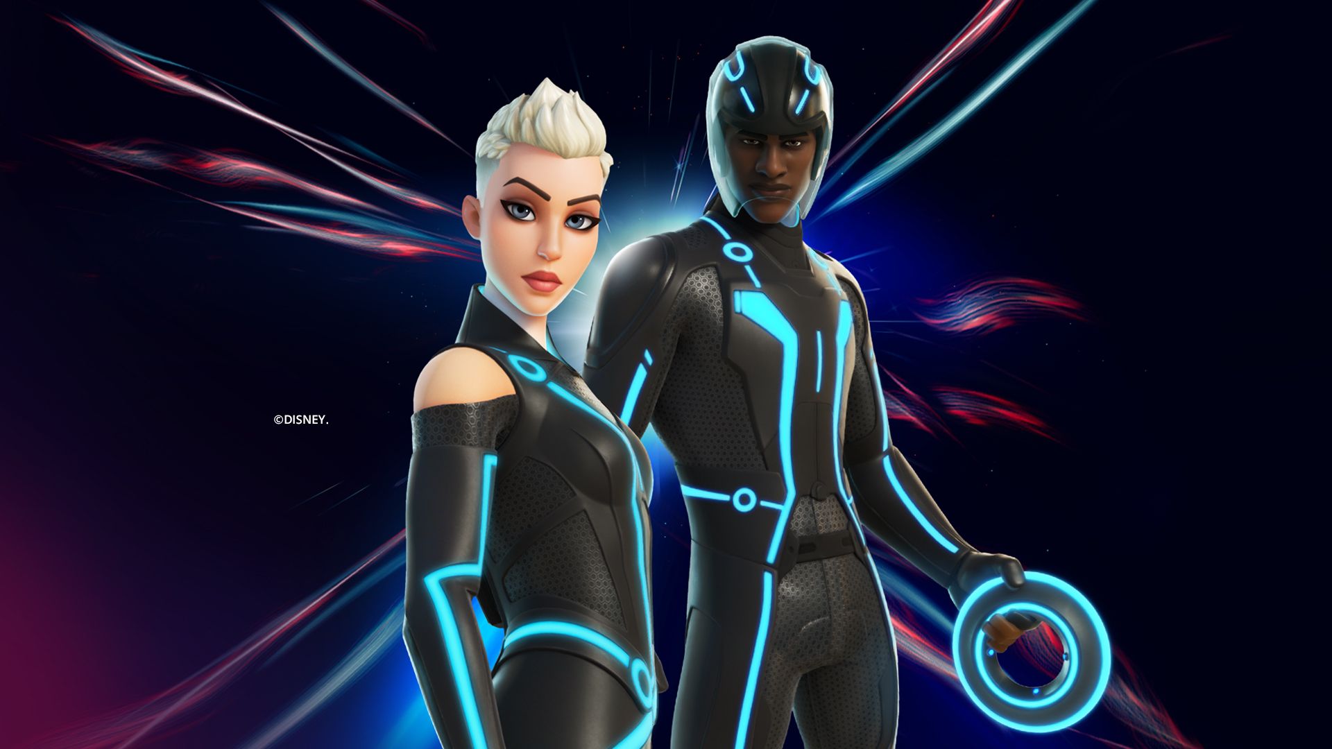 Tron-Outfits werden in "Fortnite" hochgeladen.