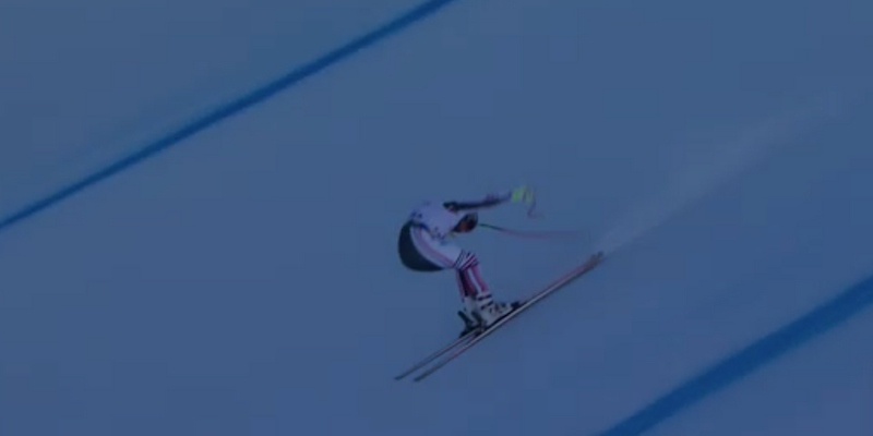 Maxence Muzaton schlägt unfreiwillig eine Pirouette. Spektakulär rettet er sich vor einem schlimmen Sturz.