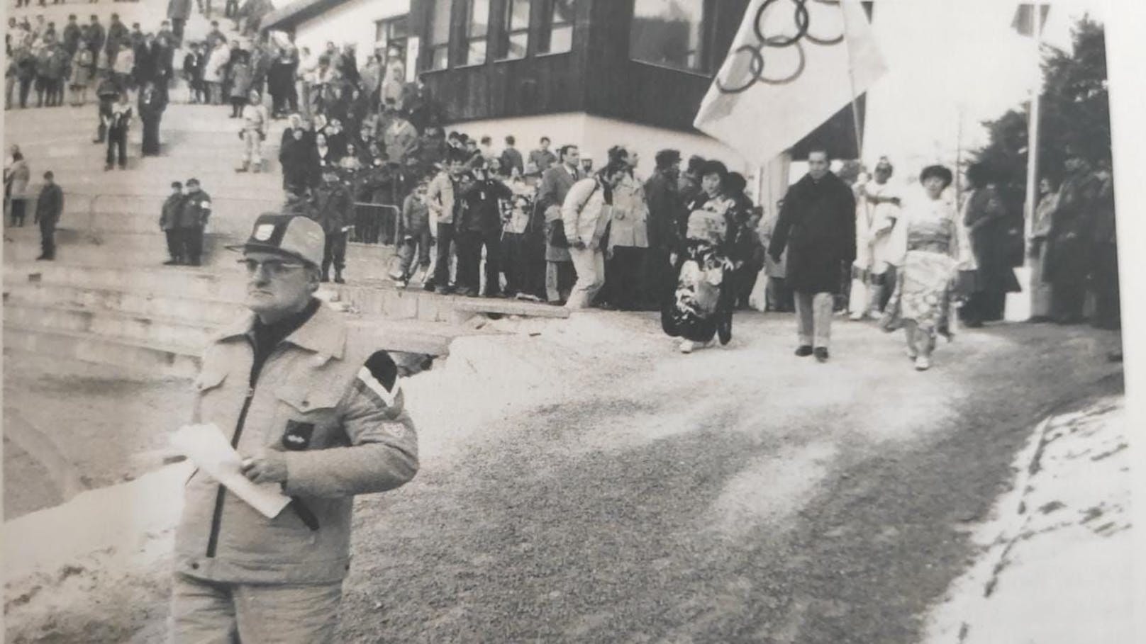 Alfred Nagl bei den olympischen Winterspielen in Innsbruck.
