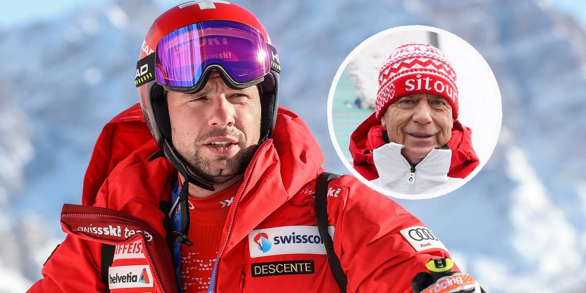 Scherzhafter Schlagabtausch zwischen Beat Feuz und Peter Schröcksnadel.