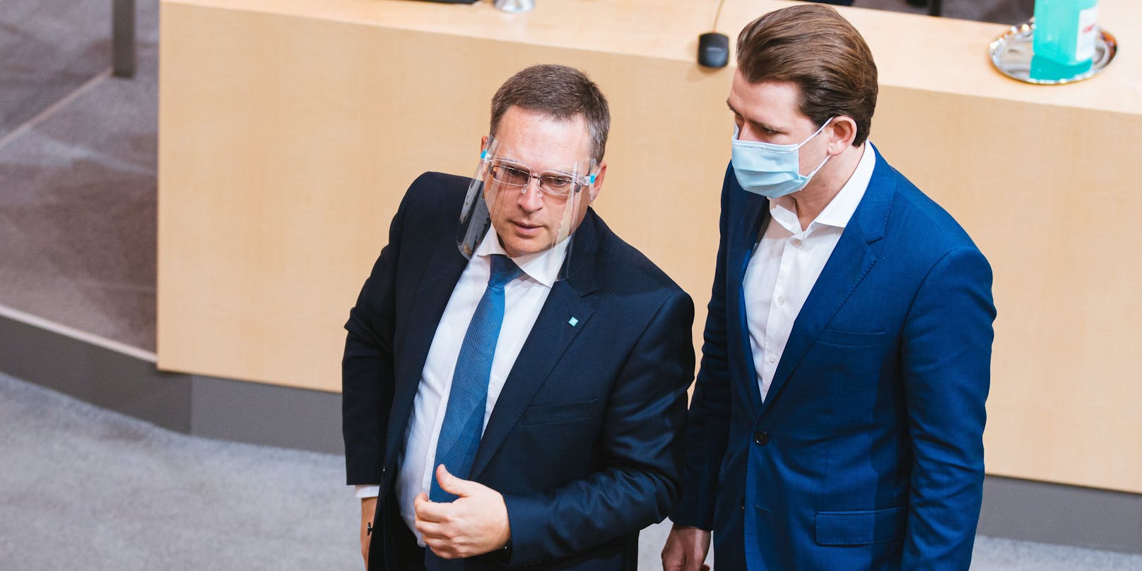 Die ÖVP – hier Klubchef August Wöginger und Kanzler Sebastian Kurz – fordern den Bundesstaatsanwalt.