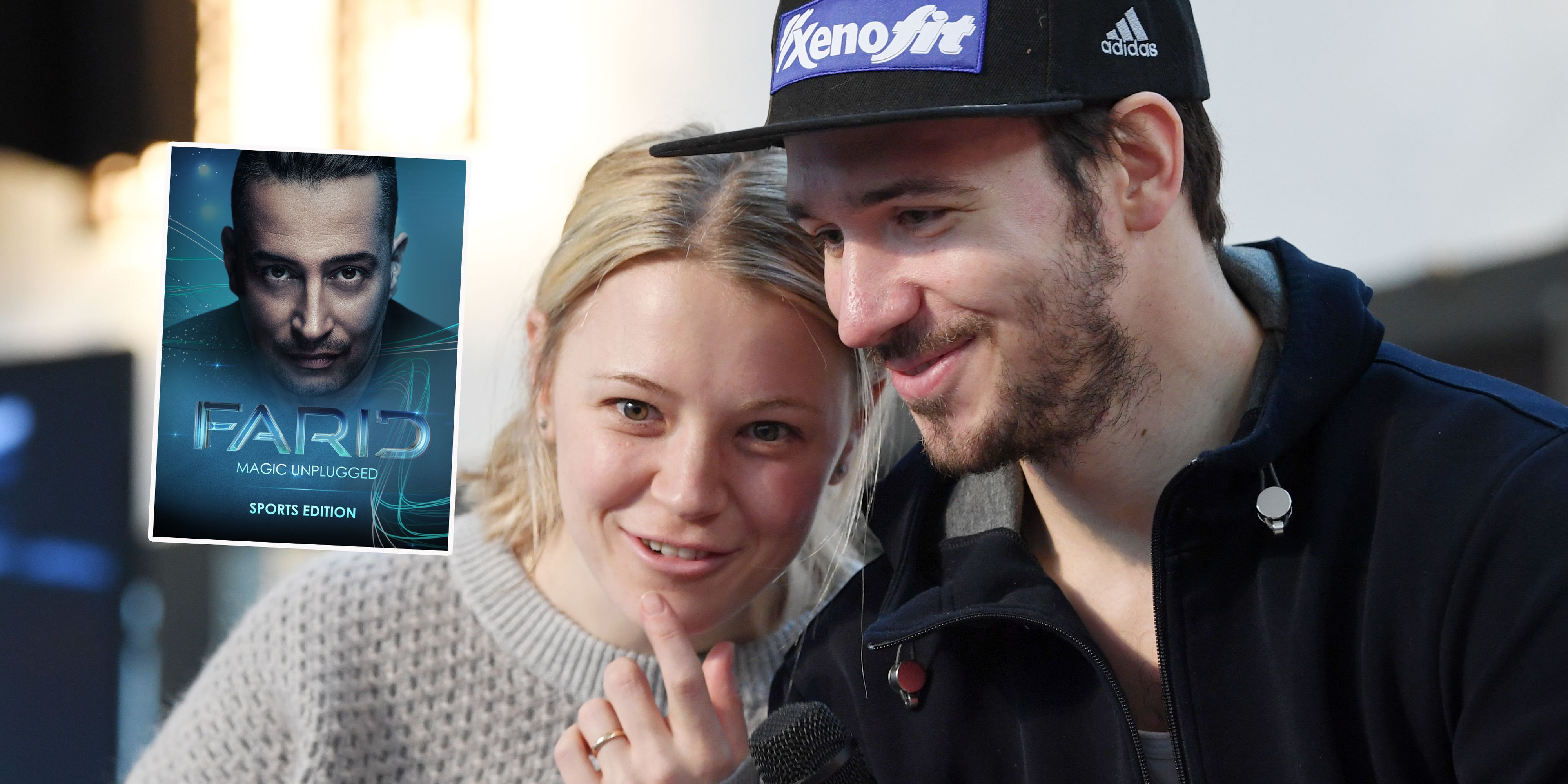 Miriam und Felix Neureuther sind bei Magier Farid zu Gast.