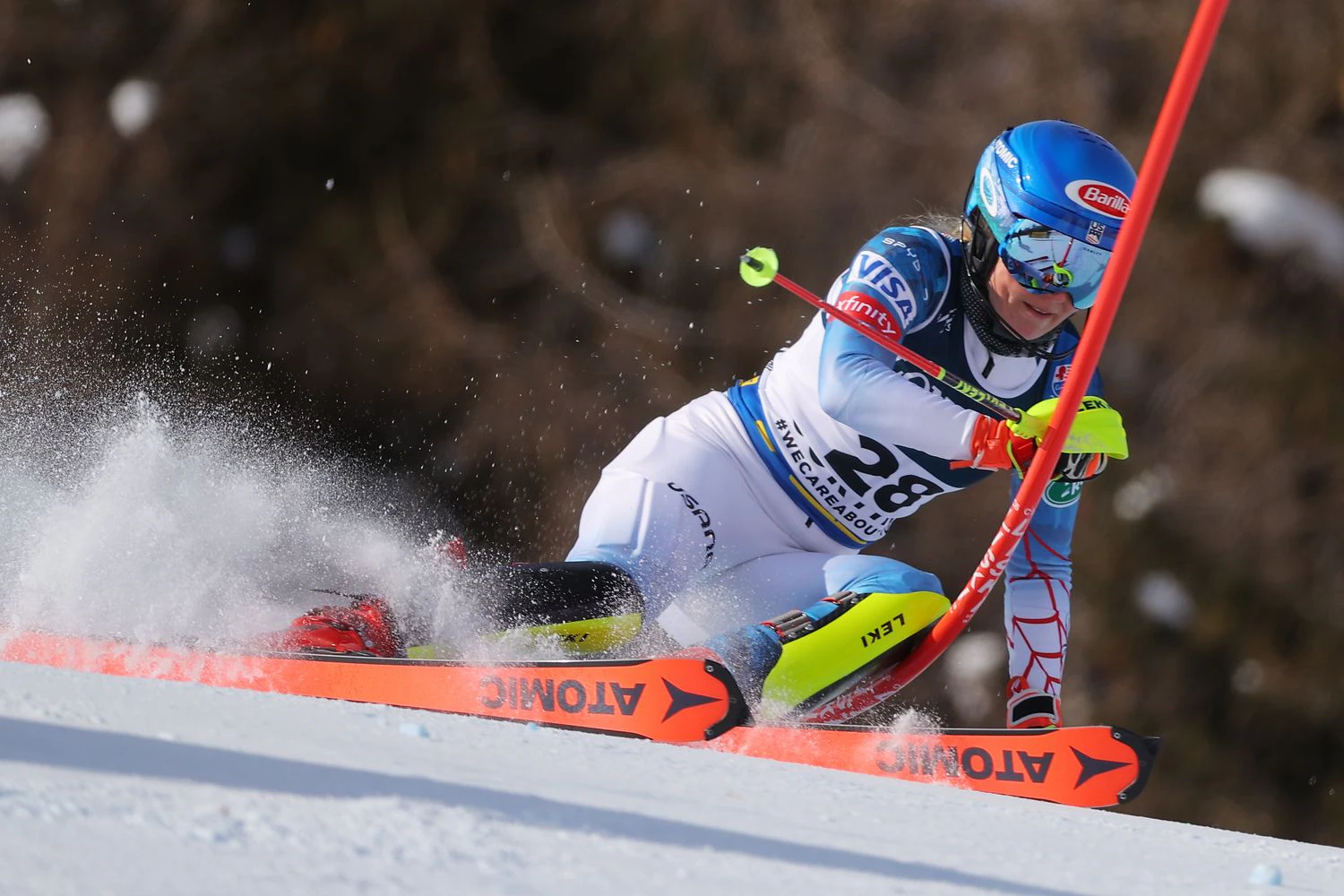 Mikaela Shiffrin rast in der Kombi zu Gold.
