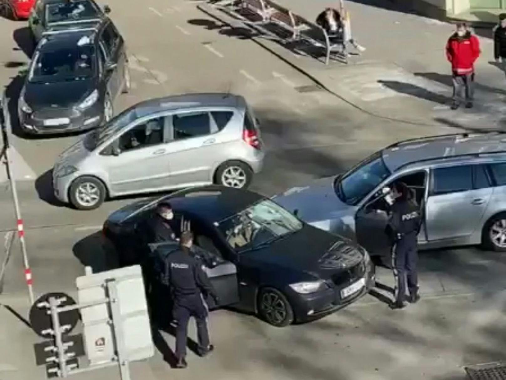 BMW-Crash auf der Koppstraße in Ottakring.
