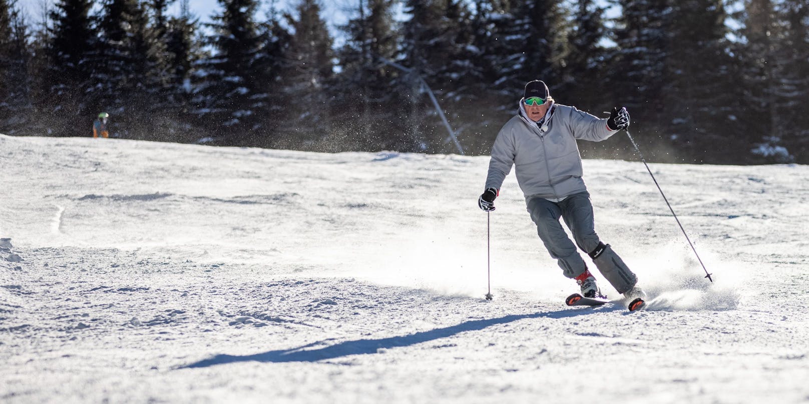Albert Fortell ist ein leidenschaftlicher Skifahrer.