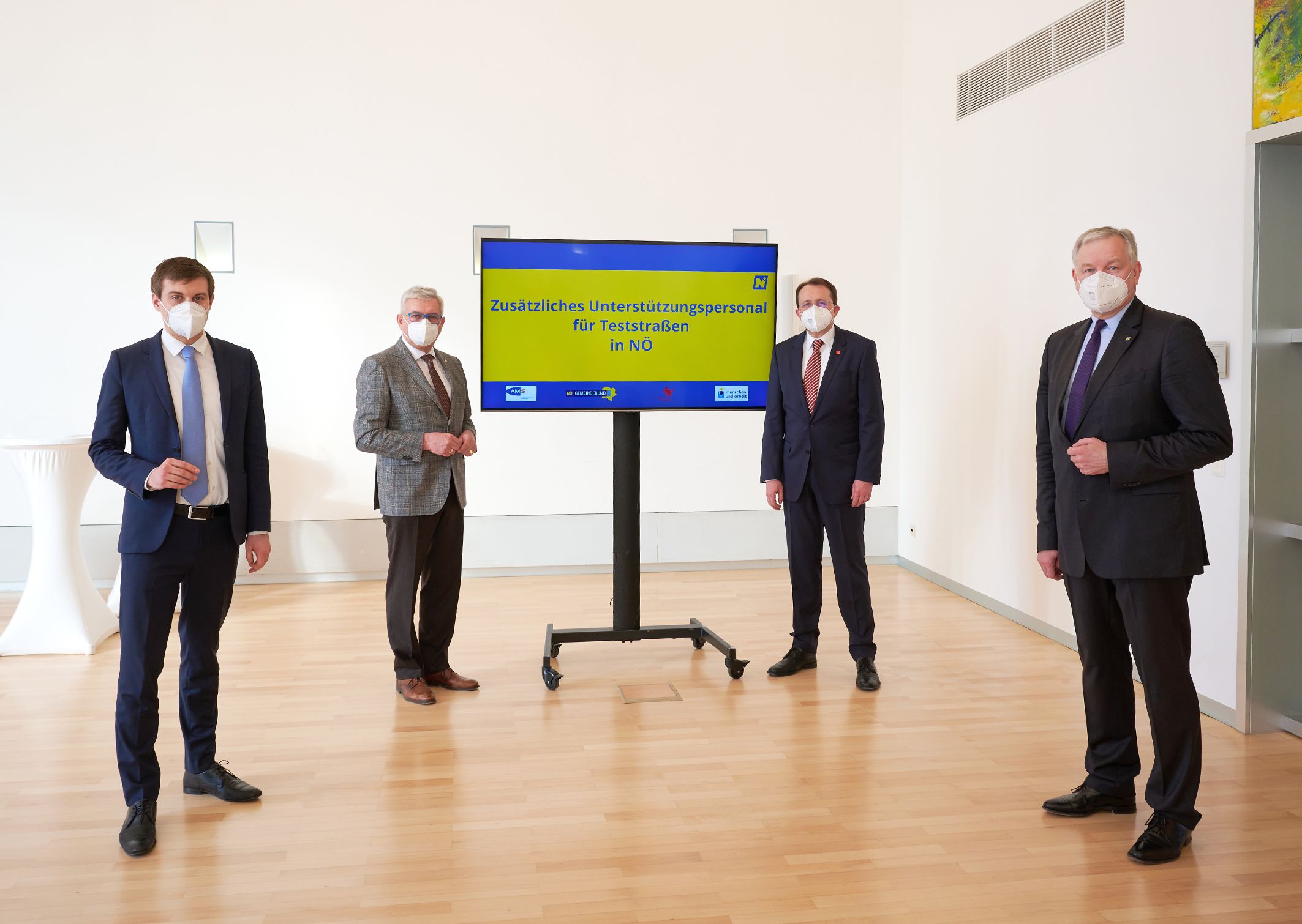 Sven Hergovich, Alfred Riedl, Matthias Stadler und Martin Eichtinger. (v.l.n.r.)