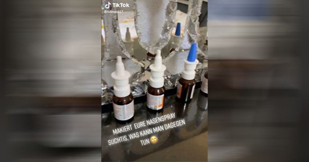TikToker zeigen ihre Sucht nach Nasensprays.