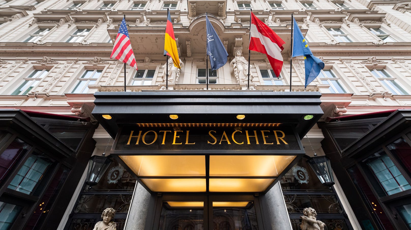 Das Hotel Sacher in Wien bleibt weiterhin für Gäste geschlossen.
