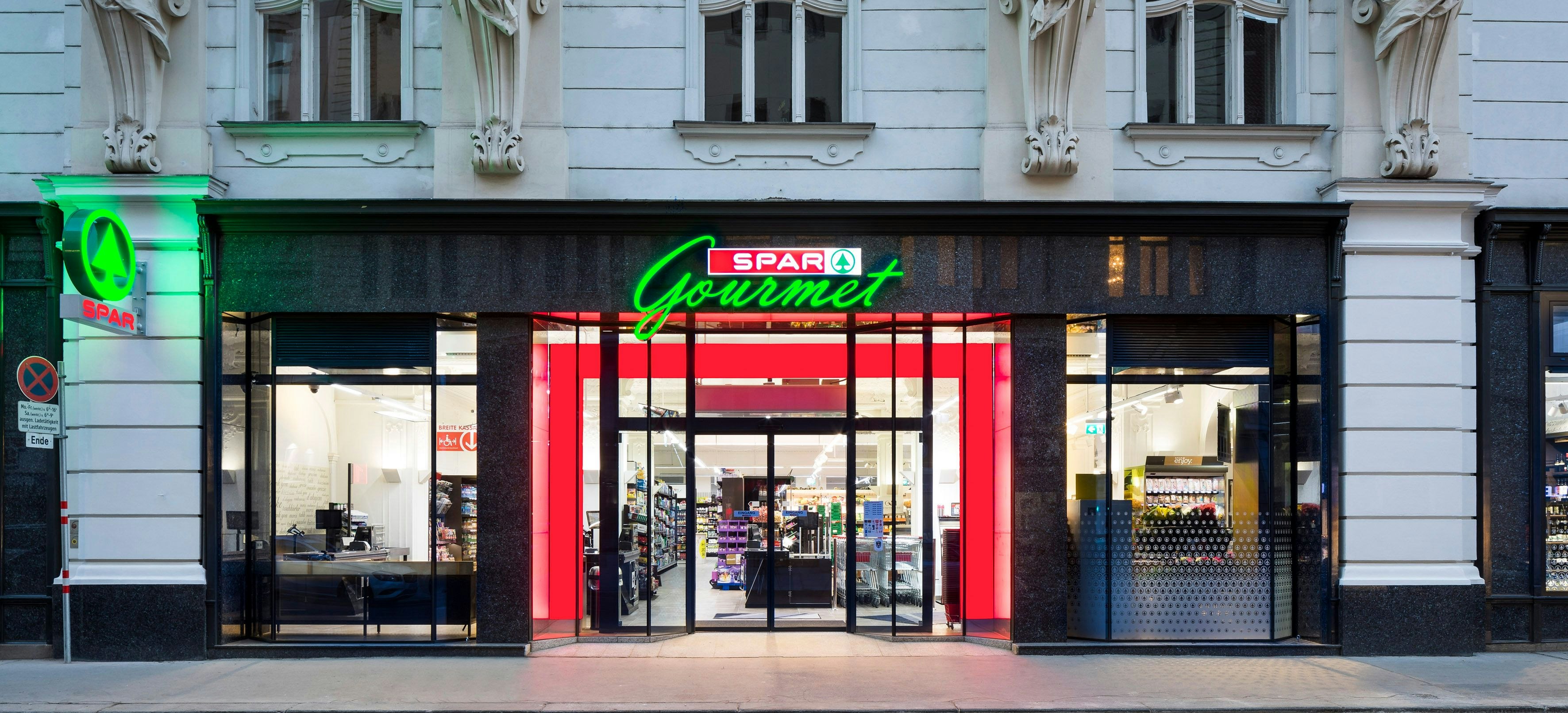 Eine SPAR Filiale in der Liechtensteinstraße