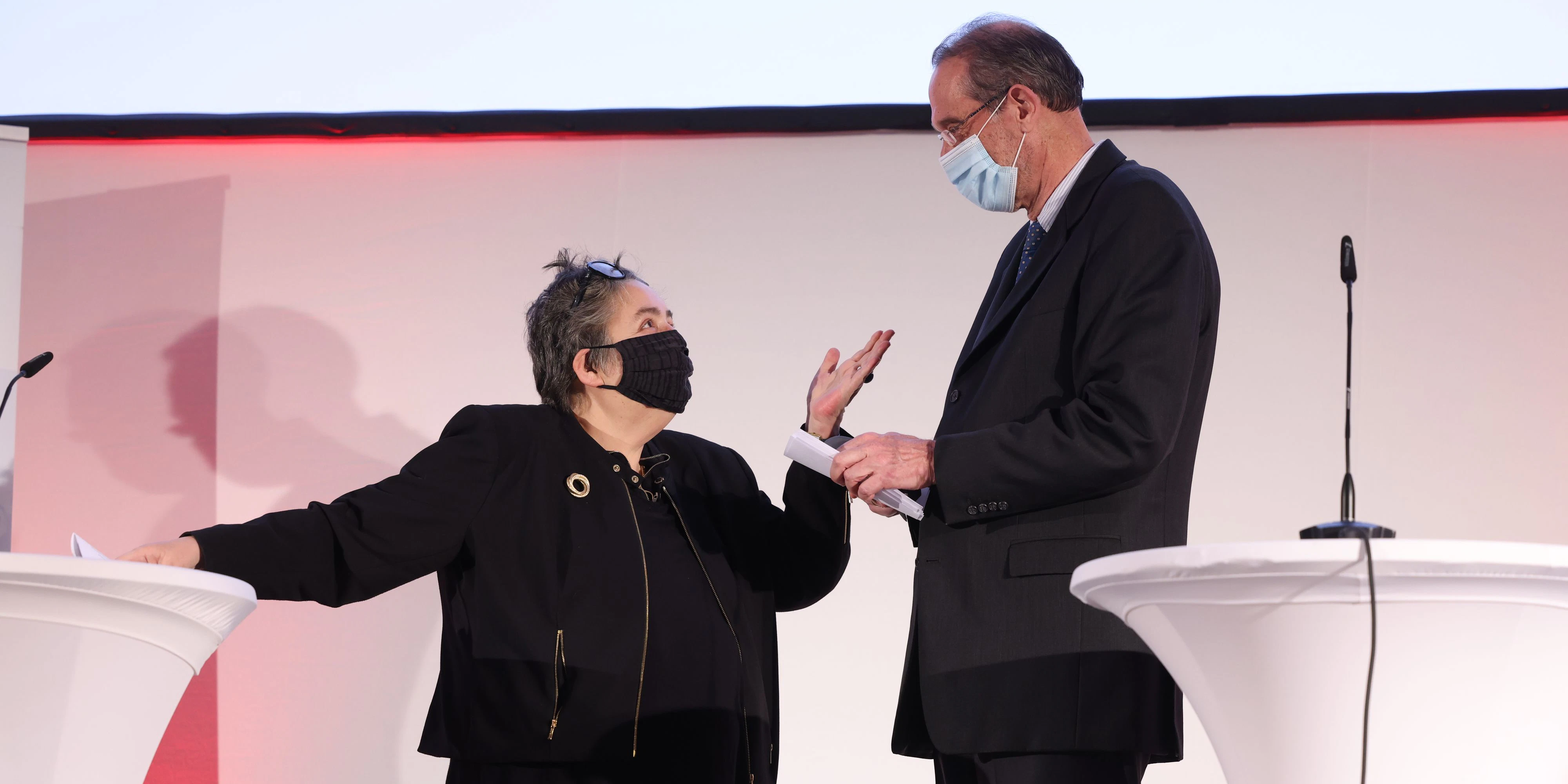 Wissenschaftssprecherin Eva Blimlinger und Bildungsminister Heinz Faßmann (r.).