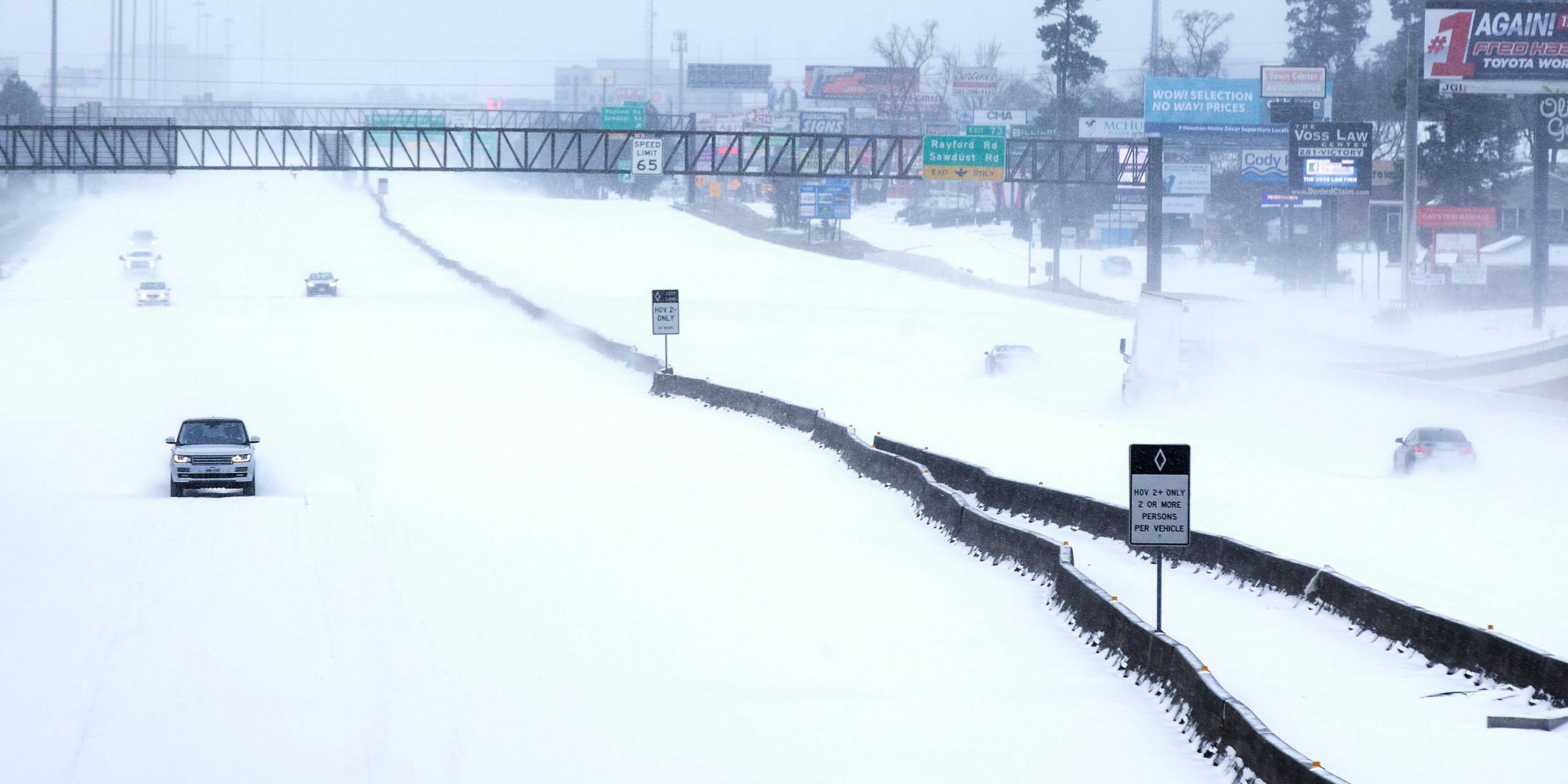 Schneechaos USA Texas