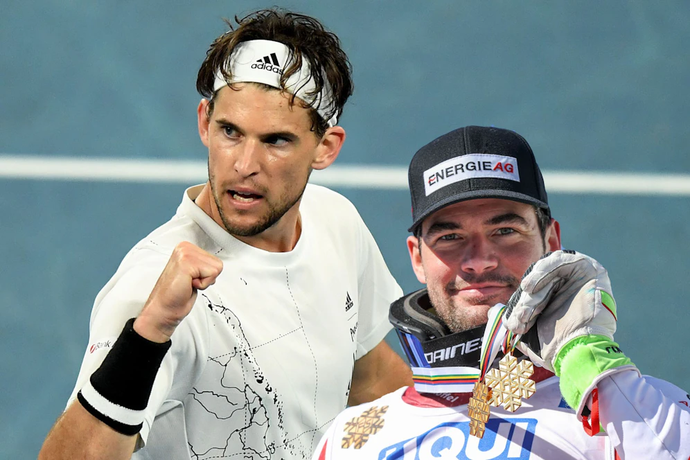 Erfolgreiche Werbeträger: Dominic Thiem (l.) und Vincent Kriechmayr