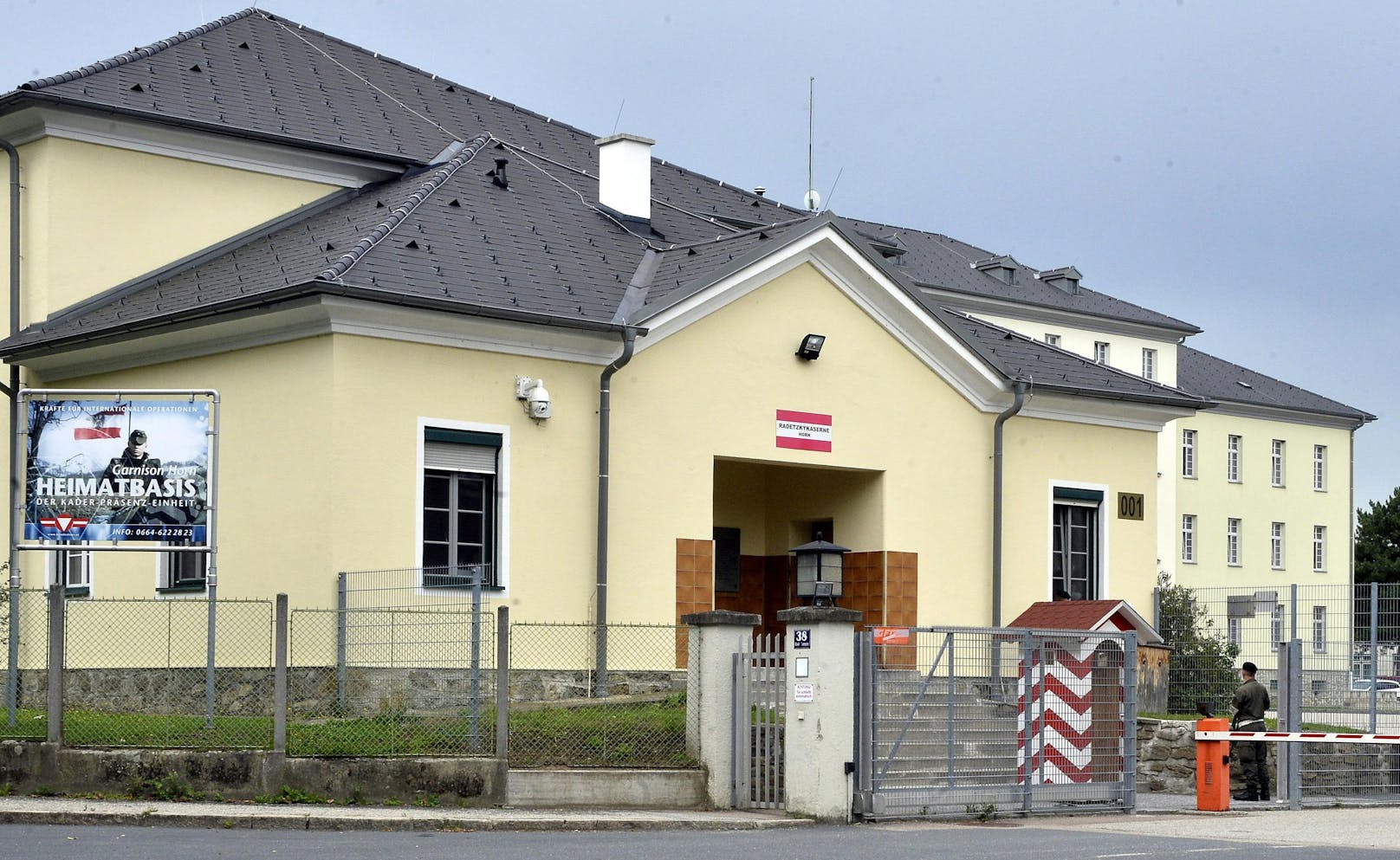Die Radetzky-Kaserne in Horn, Niederösterreich