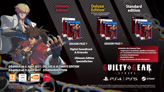"Guilty Gear -Strive-" ist ab sofort digital für PlayStation 4, PlayStation 5 und PC vorbestellbar.