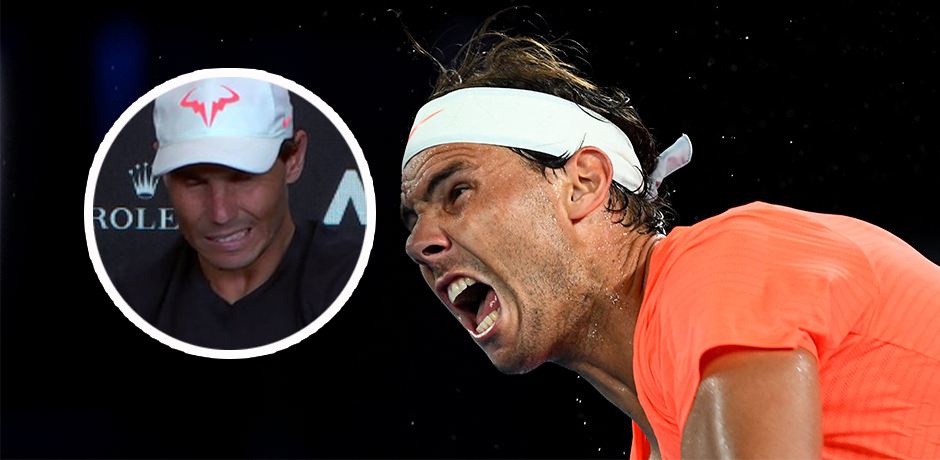 Rafael Nadal musste seine Pressekonferenz abbrechen. 