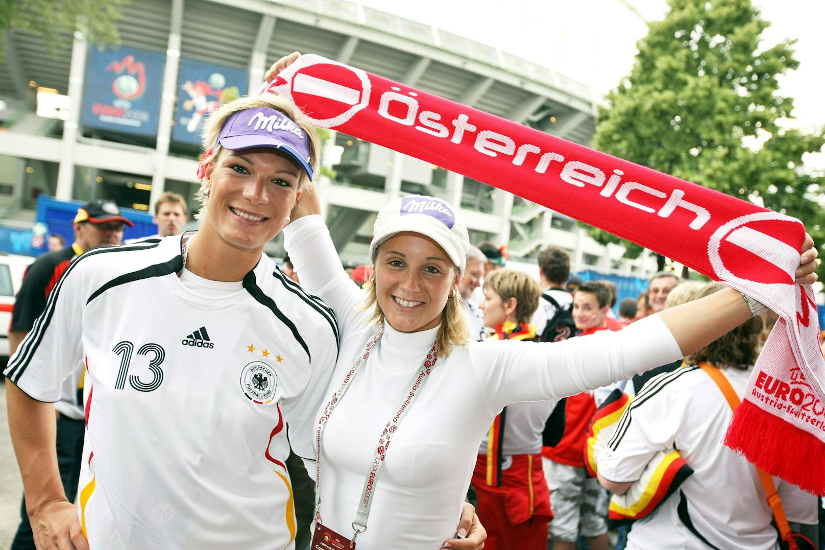 "Kirchi" besuchte mit Maria Riesch 2008 die Fußball-EM in Wien.