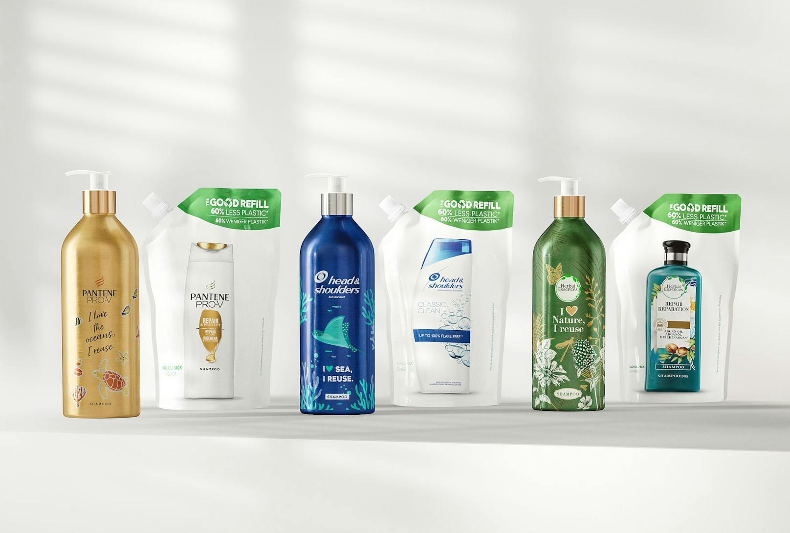 P&G setzt bei Shampoo auf Nachfüllsysteme statt Plastik