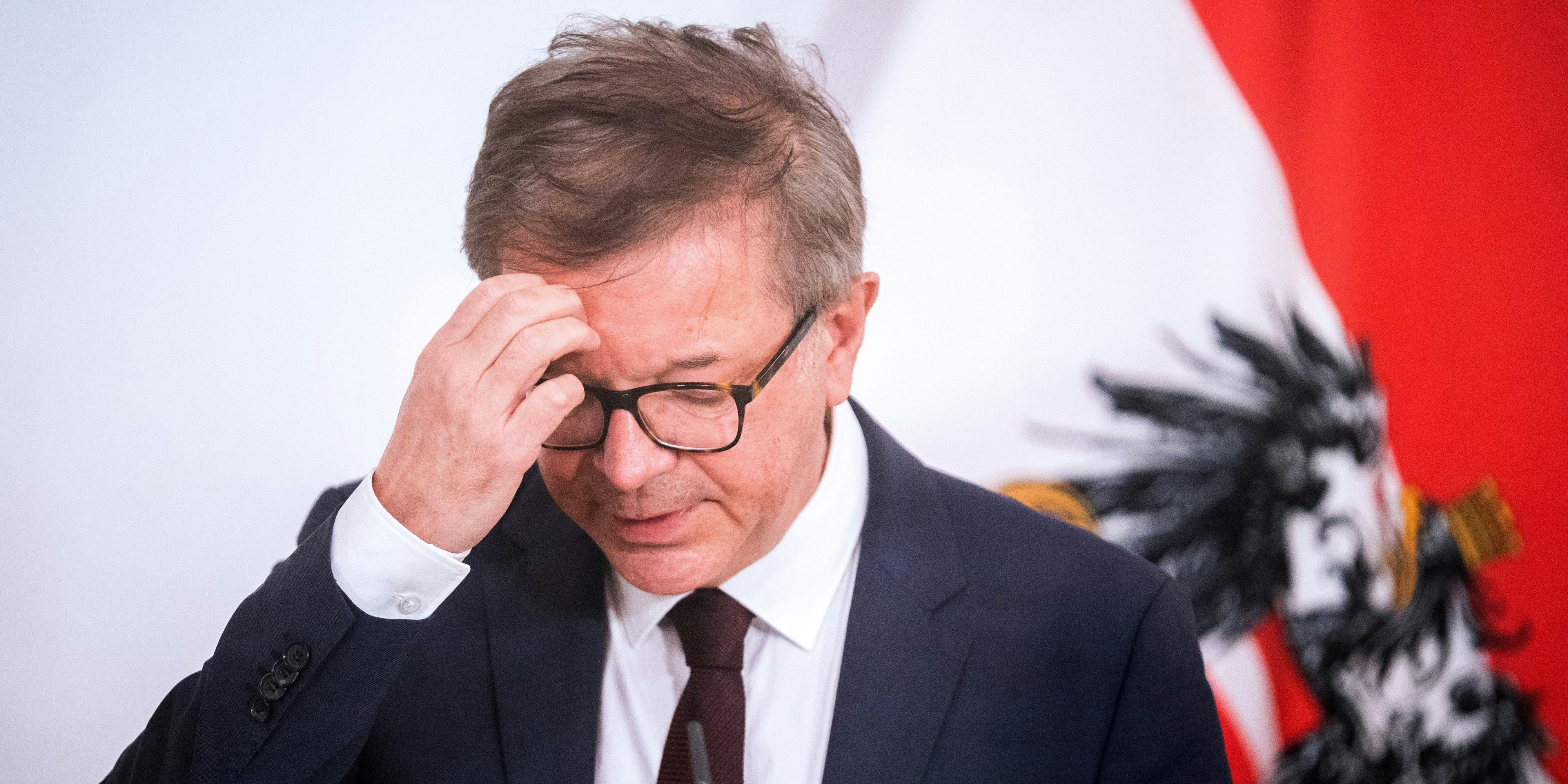 Gesundheitsminister Rudolf Anschober (Grüne) im Rahmen einer PK nach einer Sitzung des Ministerrates in Wien am Mittwoch, 10. Februar 2021