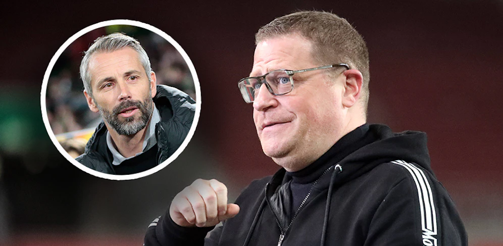 Max Eberl gibt Marco Rose eine Job-Garantie. 