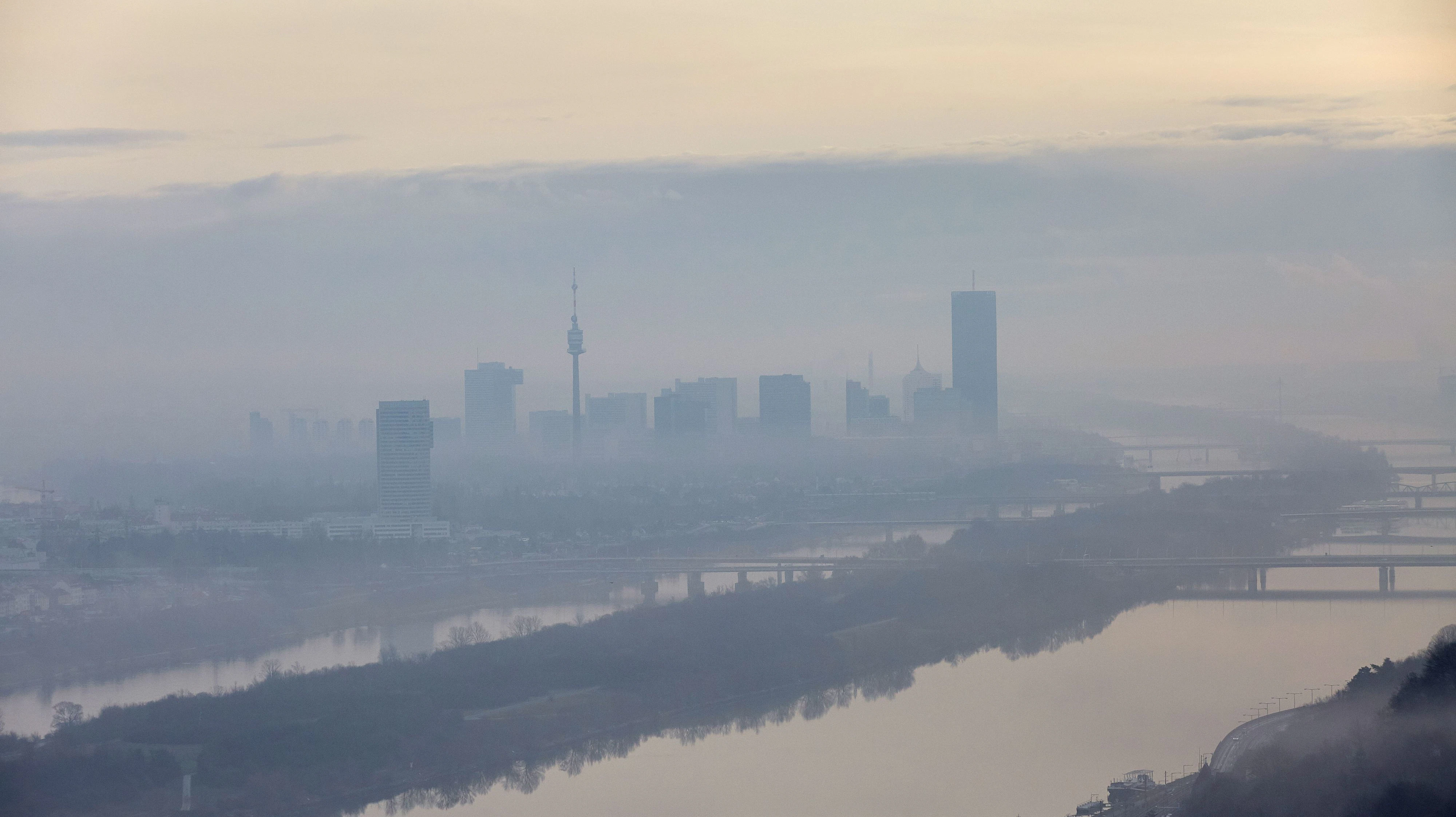 Nebel über Wien. Archivbild