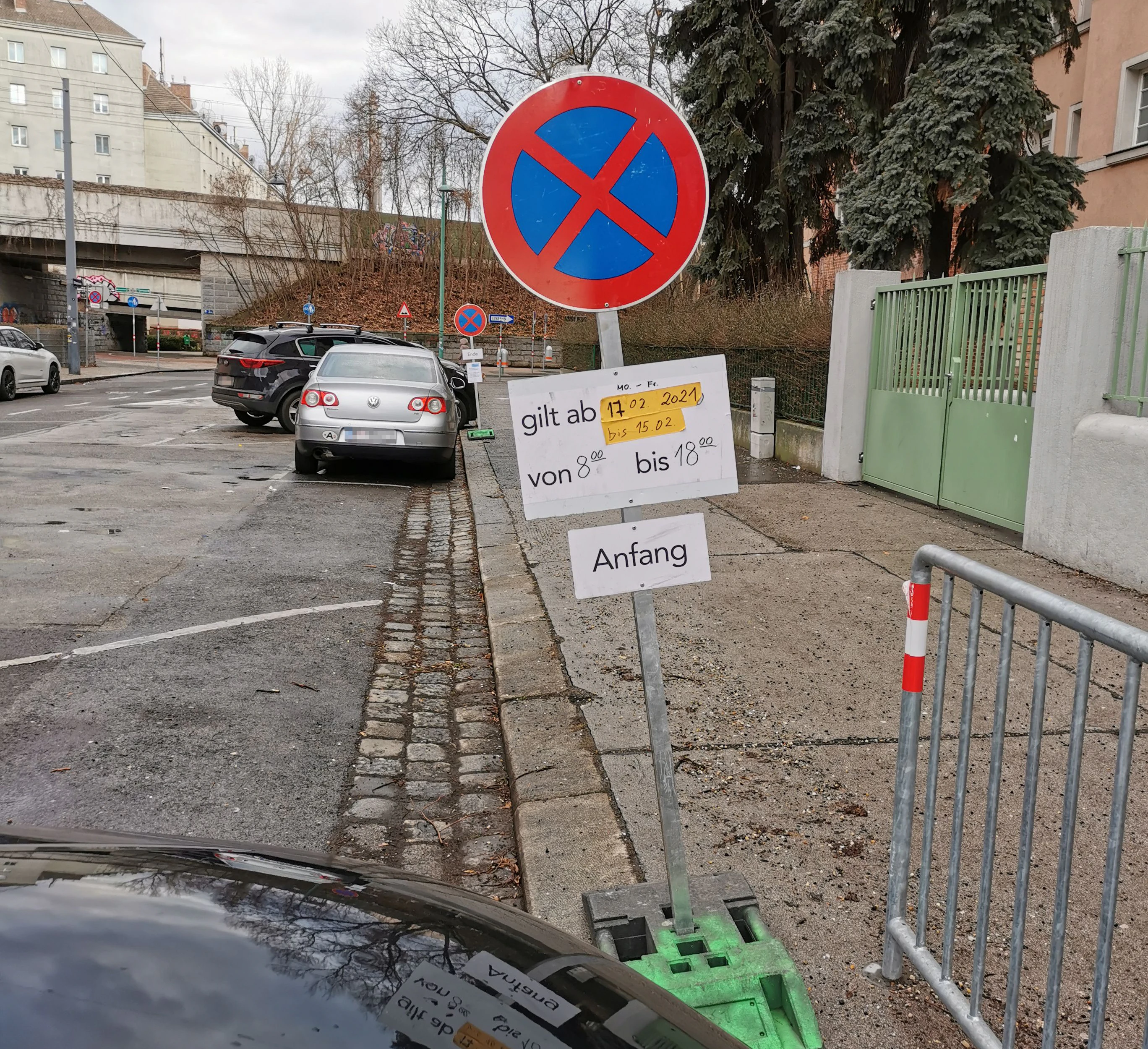 Die Zusatztafel verwirrte einen Wiener.
