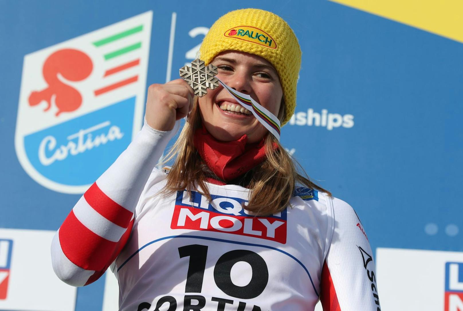 Sensation im RTL der Damen! Katharina Liensberger fuhr überraschend zur Bronze-Medaille.