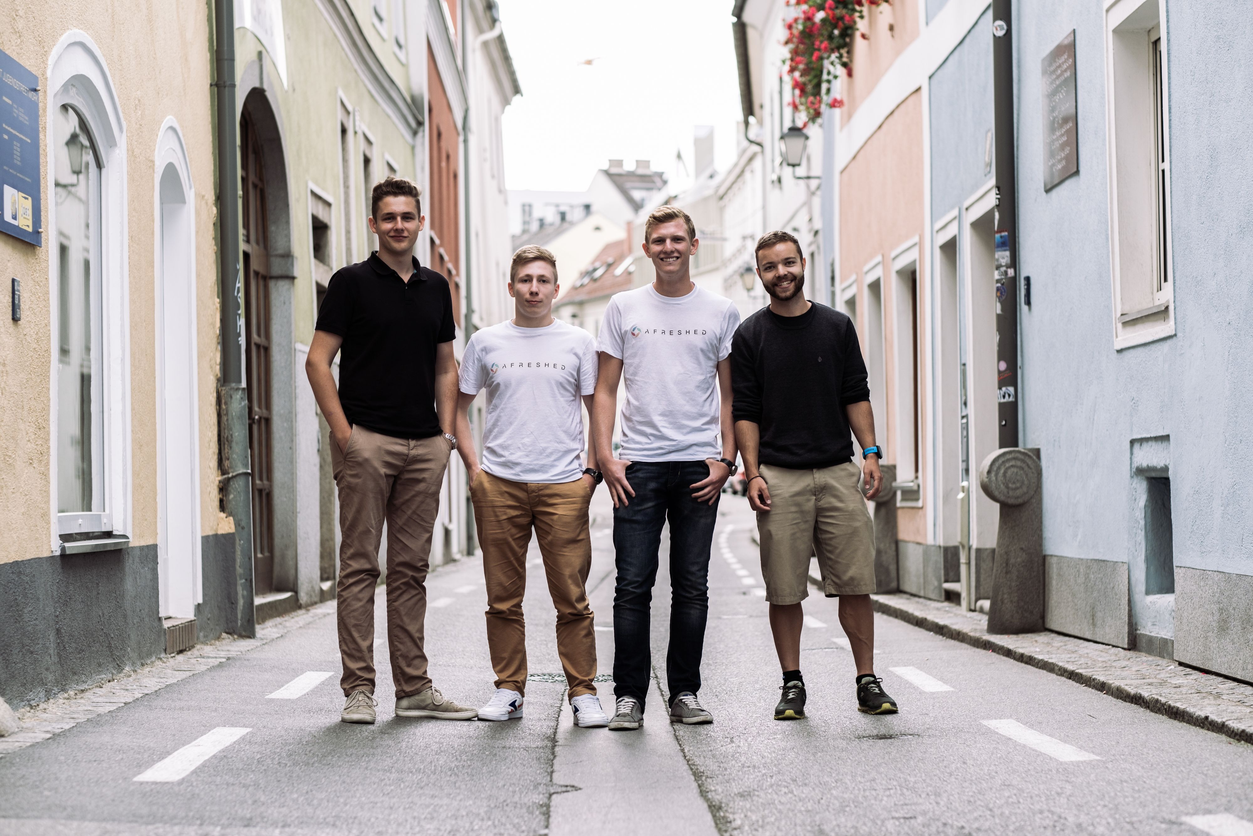 Diese vier Linzer stehen hinter dem Start-Up Afreshed.