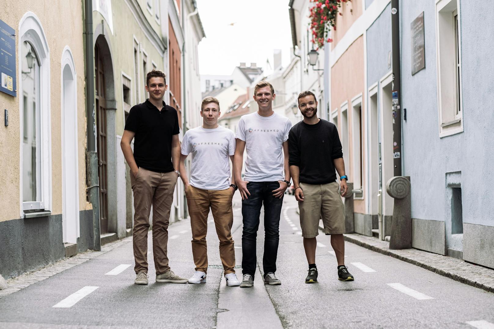 Lukas Forsthuber, Maximilian Welzenbach, Bernhard Bocksrucker und Simon Scheutz (v.l.) stehen hinter dem Start-Up Afreshed.