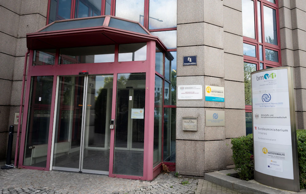 Der Eingang zur Wirtschafts- und Korruptionsstaatsanwaltschaft (WKStA) in Wien