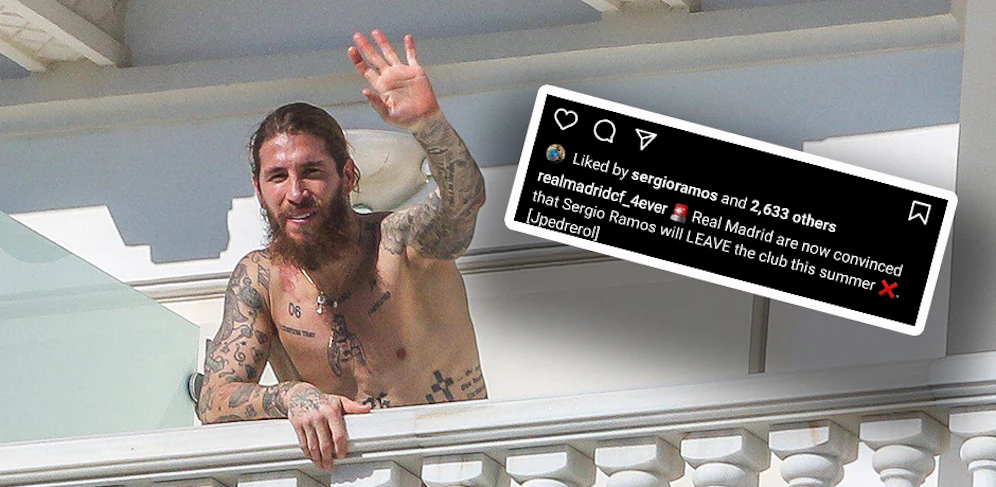 Sergio Ramos heizt mit einem Like die Spekulationen an. 