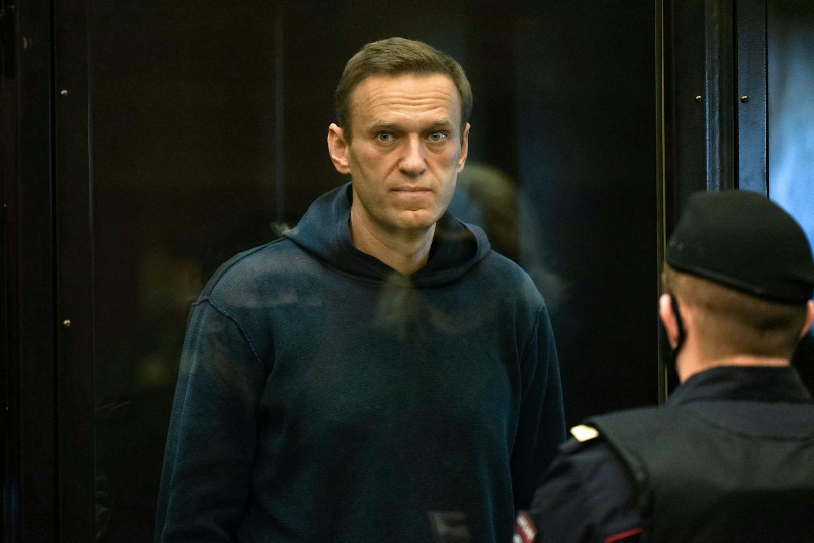 Nawalny vor Gericht am 2. Februar 2021.