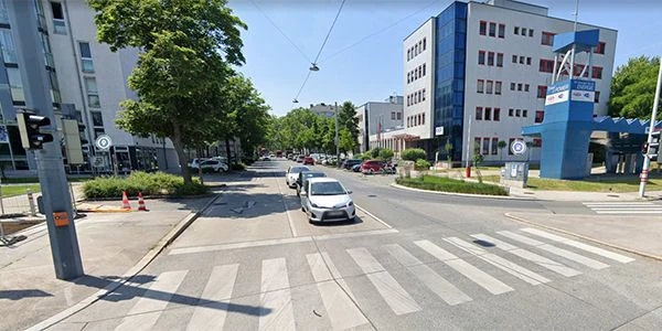 An dieser Kreuzung kam es zu dem Verkehrsunfall.