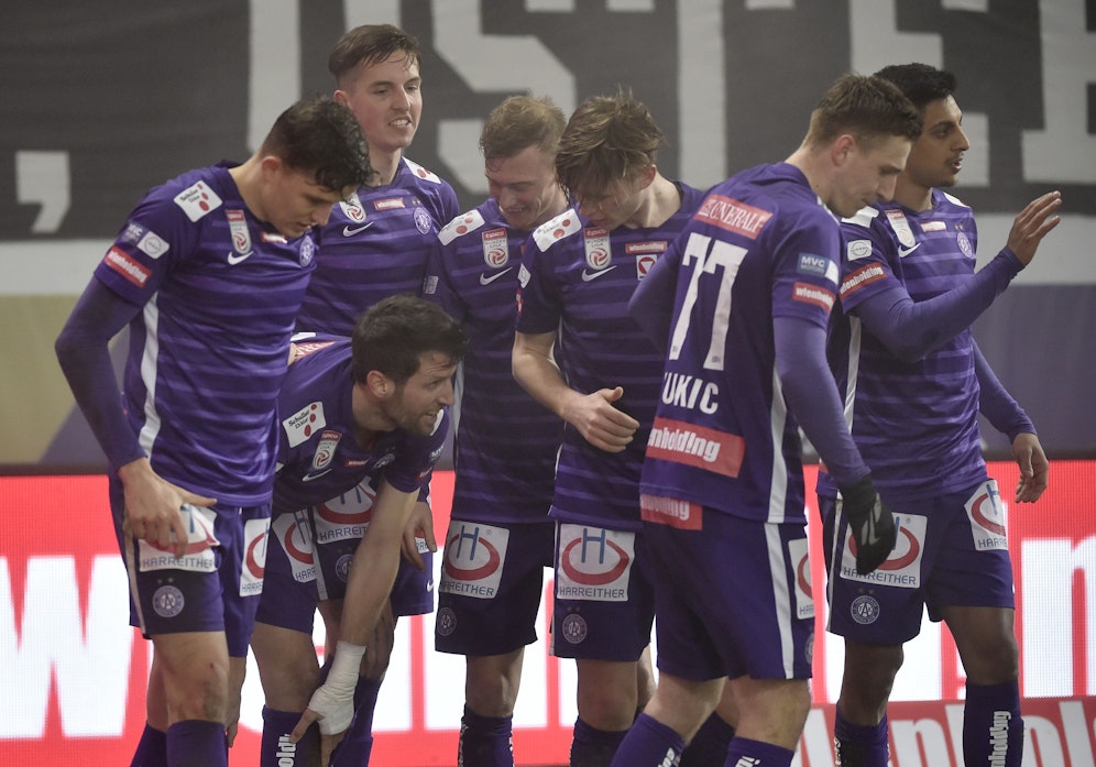 Jubel bei der Austria