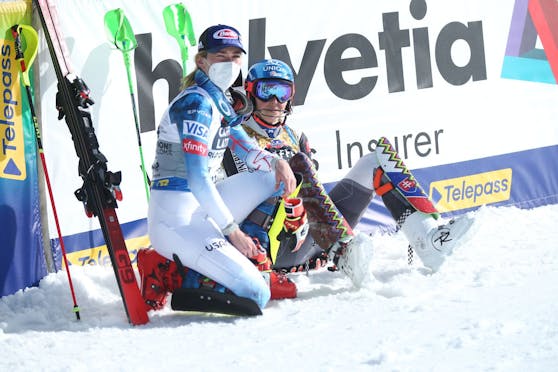 Mikaela Shiffrin zeigte sich nach Bronze im Slalom emotional.