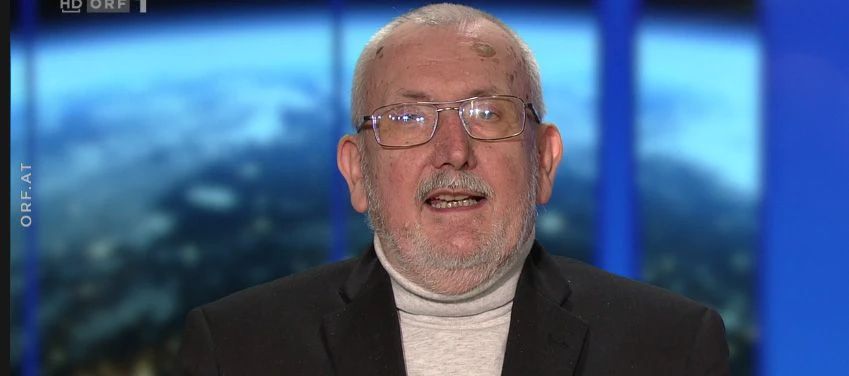 Statistiker Erich Neuwirth im ZiB-Studio
