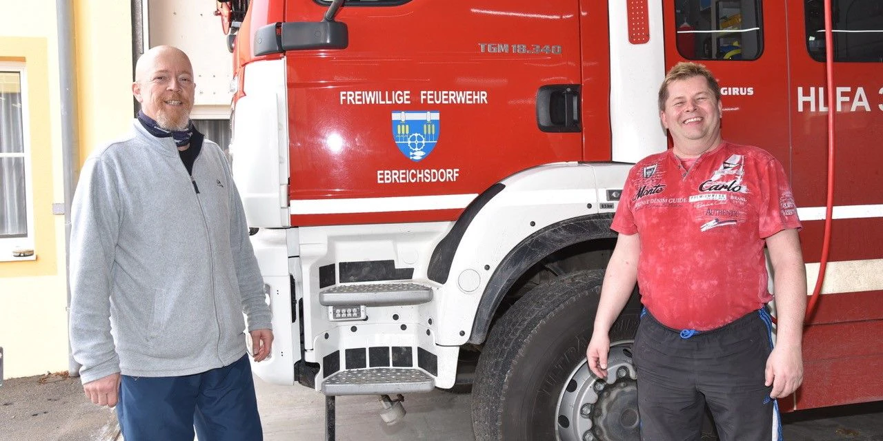 Die beiden Ebreichsdorfer Feuerwehrmänner.