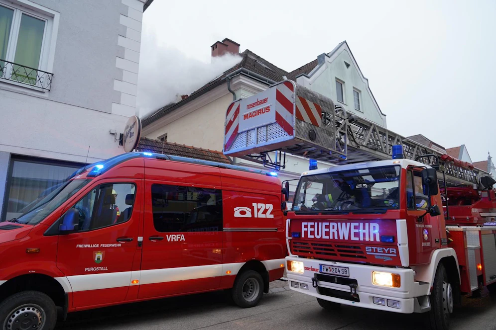 Groß-Einsatz in Purgstall