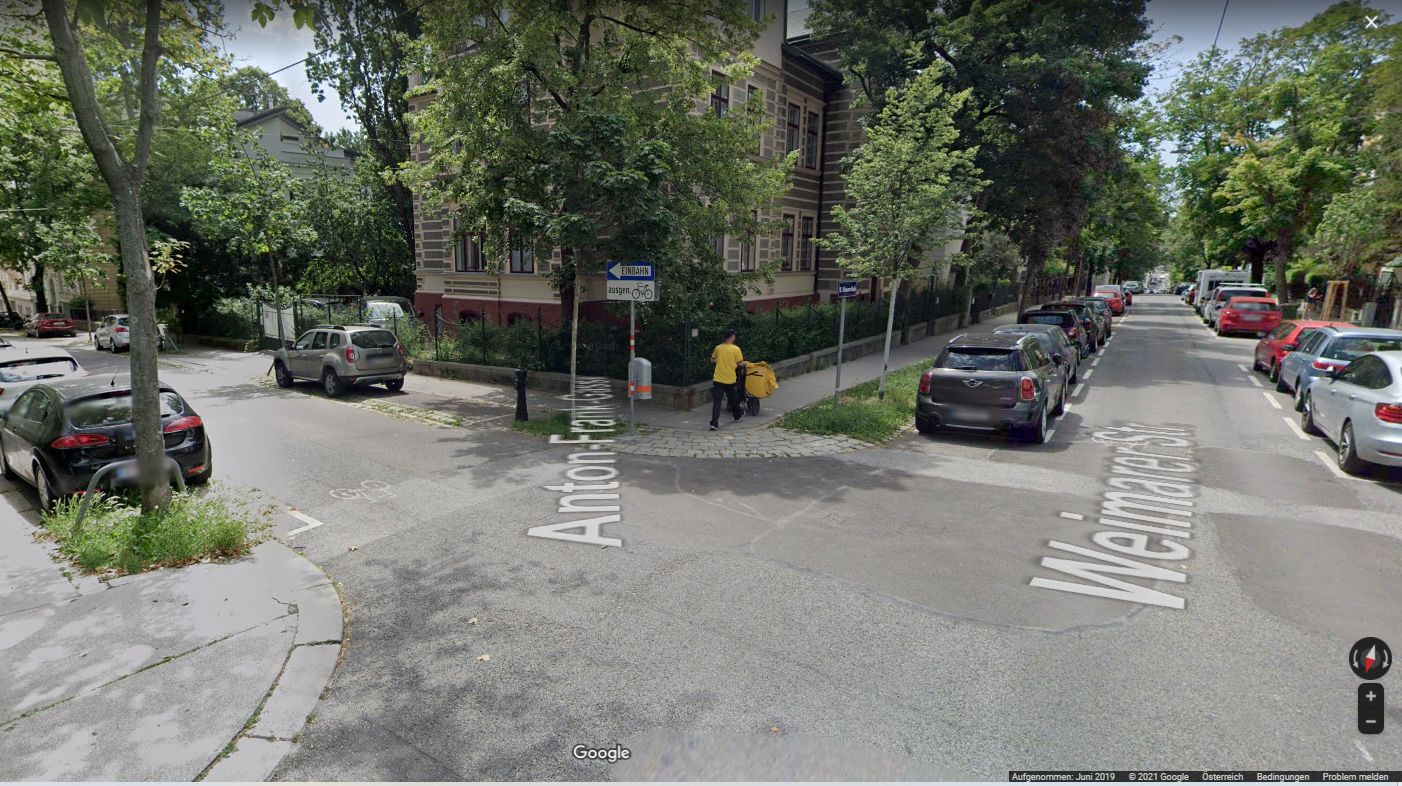 Im Umfeld der Israelischen Botschaft in der Anton-Frank-Gasse (Währing) fallen aus Sicherheitsgründen rund 20 Parkplätze weg.